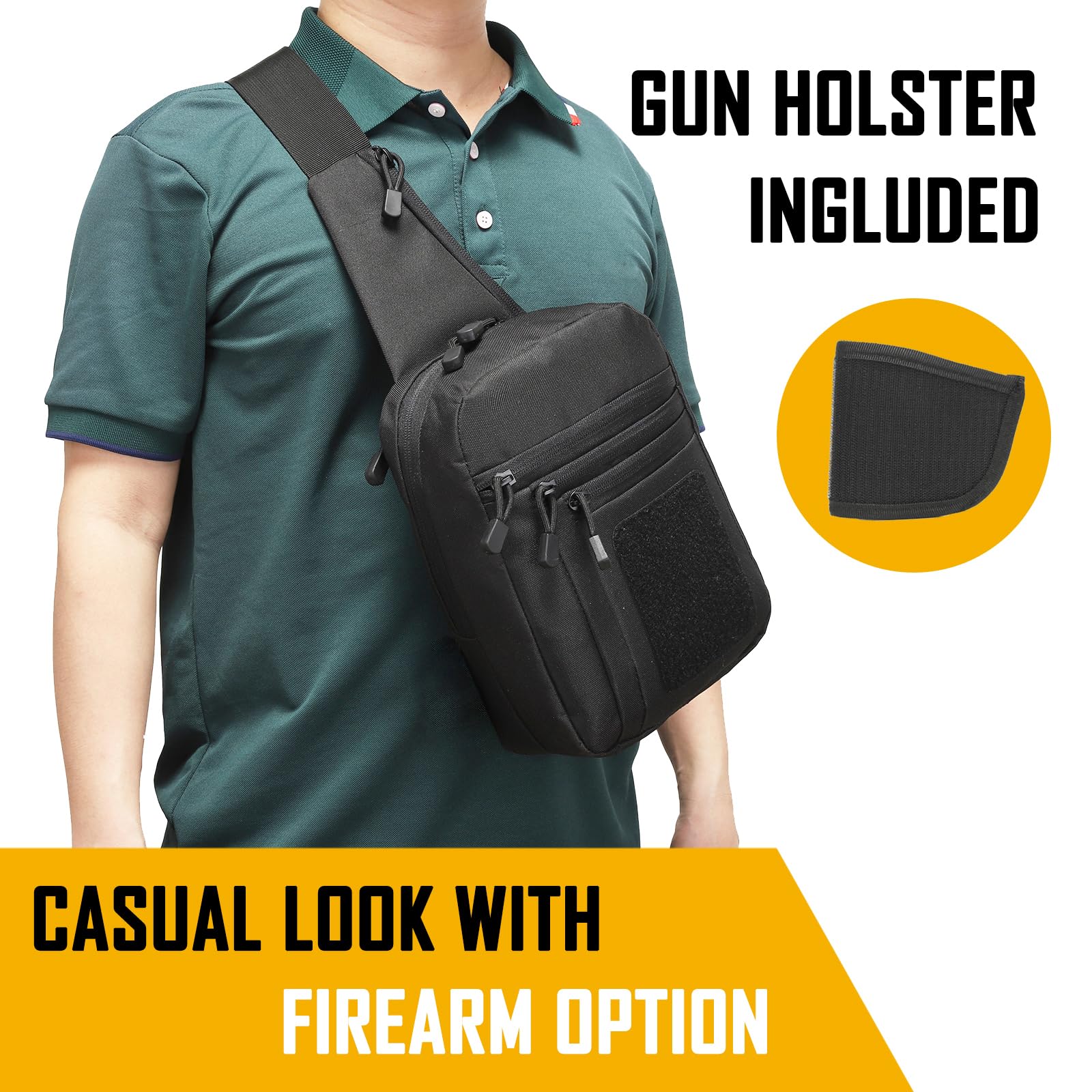 Sac à bandoulière de transport - Edc Concealed Carry Sling Bag avis et prix