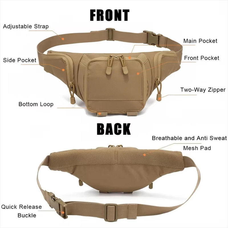 Sac banane tactique pour pisto - Edc Carry Fanny Pack avis et prix
